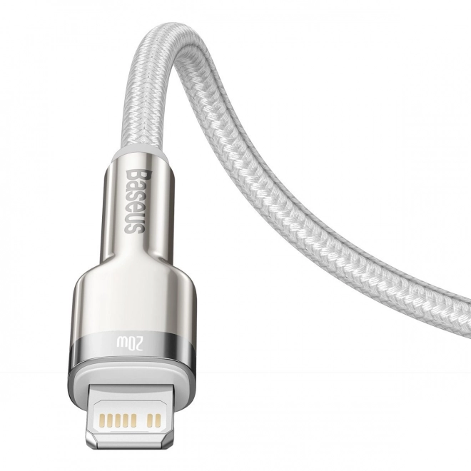 USB-C kabel pro Lightning Baseus Cafule, PD, 20W, 1m (bílý)