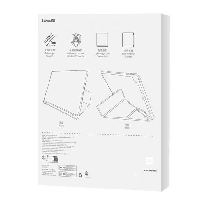 Baseus Minimalist Series ochranné pouzdro pro IPad 10,2" (fialové)