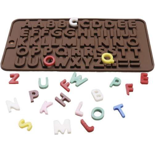 Silikonová forma na čokoládu - písmena - 21,5 x 11,5 cm