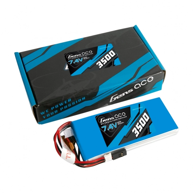 Baterie LiPo Gens Ace 3500mAh 7,4V 1C 2S1P RX/TX