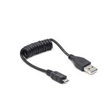 USB kabel AM-Micro Spiral 20-60cm