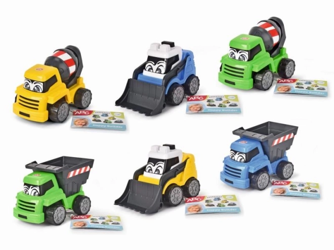 ABC Happy Stavební auto, 13cm, 6 druhů