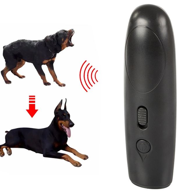 Ultrazvukový odpuzovač psů se svítilnou