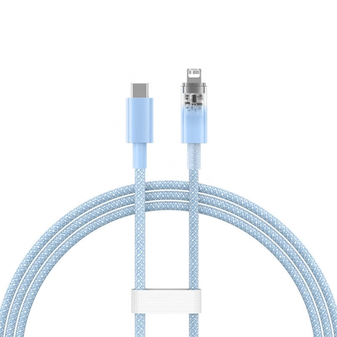 Rychlonabíjecí kabel Baseus USB-C na Lightning Explorer Series 1m, 20W (modrý)