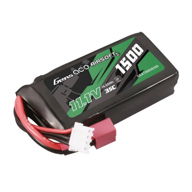 Gens ace 35C 1500mAh 3S1P 11.1V Airsoft Gun Lipo baterie s T zástrčkou