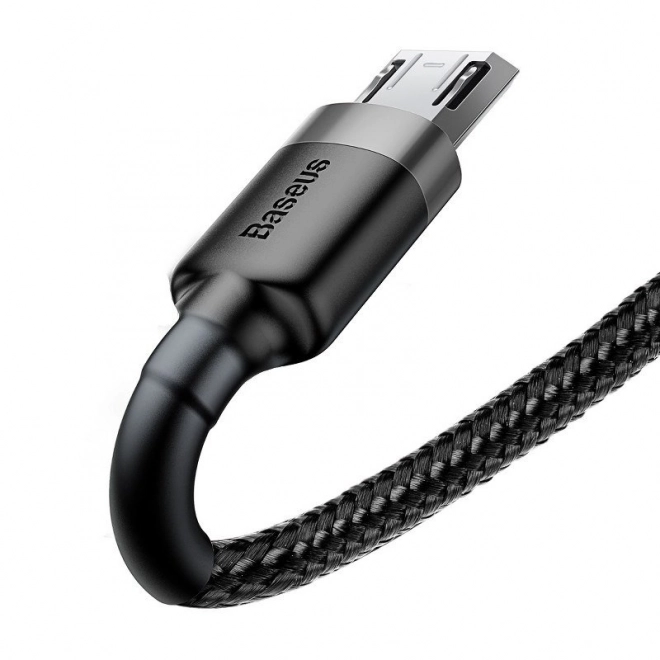 Kabel Baseus Cafule Micro USB 2,4A 0,5m (šedo-černý)