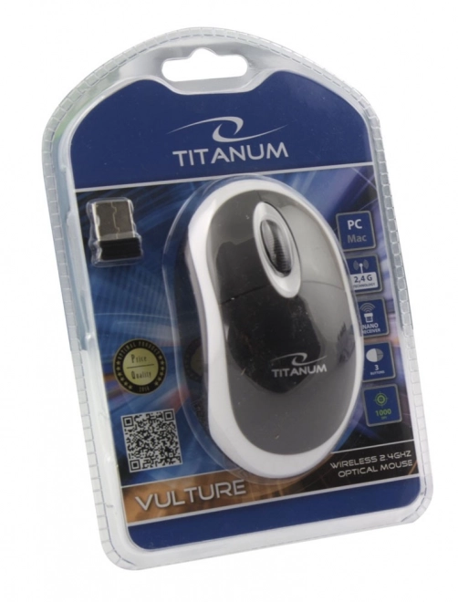 Bezdrátová myš Titanum 2,4 GHZ, 3D Opt USB Vulture