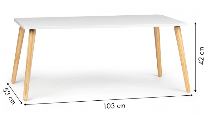 Moderní skandinávský konferenční stolek, 100 cm