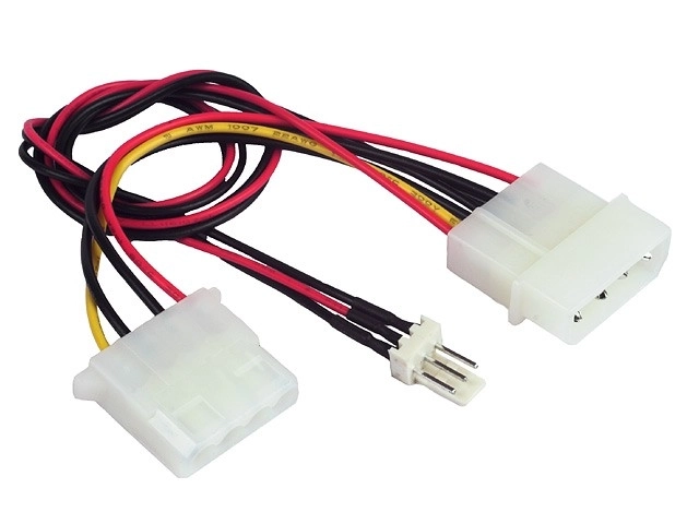 Napájecí kabel 2xMOLEX/1x3PIN pro ventilátor