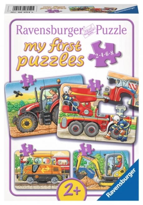 Moje první puzzle Dopravní stroje