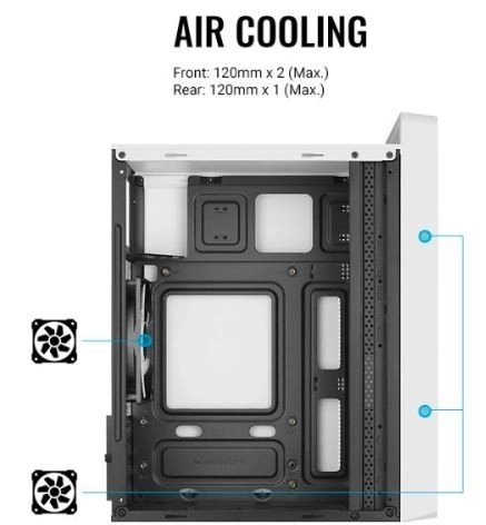 CS-109 RGB USB 3.0 Mini Tower bílý