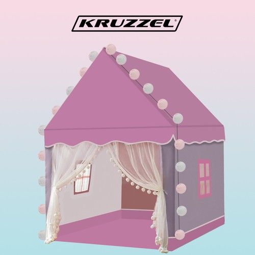 Dětský stan - růžový Kruzzel 22653