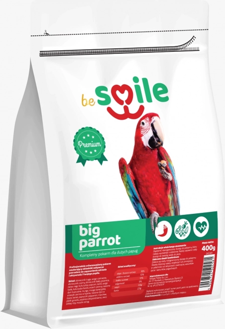 beSMILE PARROT- krmivo pro velké papoušky 400g krmivo pro velké papoušky