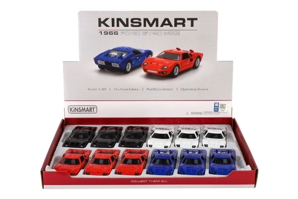 Auto Kinsmart 1966 Ford GT40 MKII kov/plast 13cm mix barev