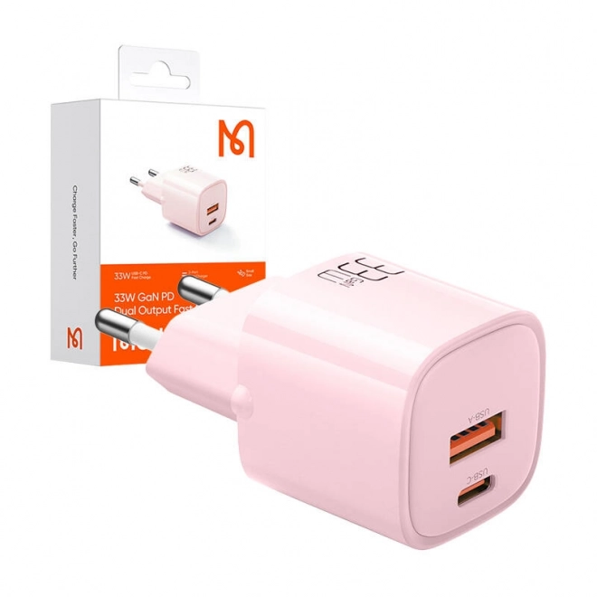 Nabíječka GaN 33W Mcdodo CH-0156 USB-C, USB-A (růžová)