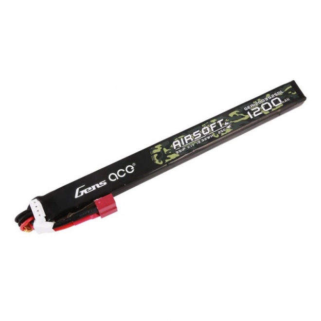 Gens Ace 25C 1200mAh 3S1P 11.1V Airsoft Gun Lipo baterie s T konektorem Dlouhá velikost