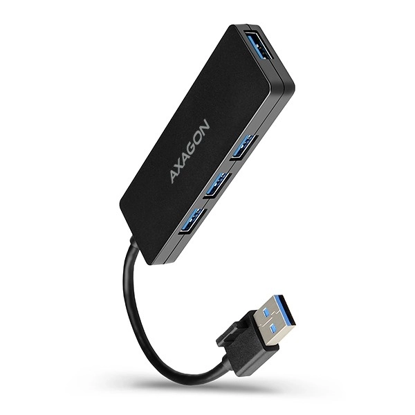 HUE-G1A 4-portový rozbočovač USB 3.2 Gen 1 SLIM, 14cm kabel typu A