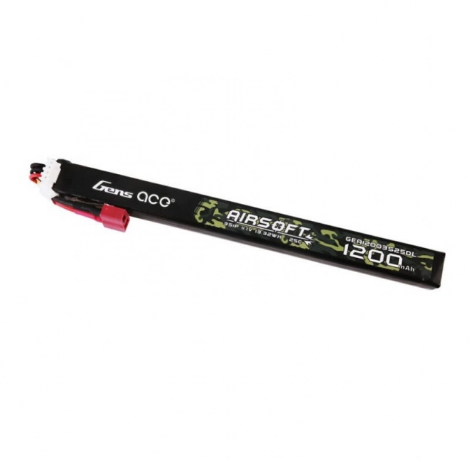 Gens Ace 25C 1200mAh 3S1P 11.1V Airsoft Gun Lipo baterie s T konektorem Dlouhá velikost