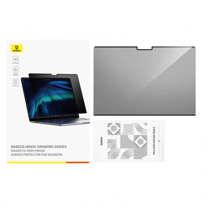 Ochranné sklo Baseus Magic Drawing pro MacBook Air 15.3" + čisticí sada