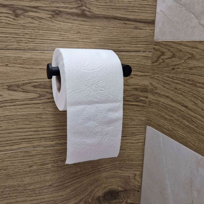 Držák toaletního papíru Loft černý WC