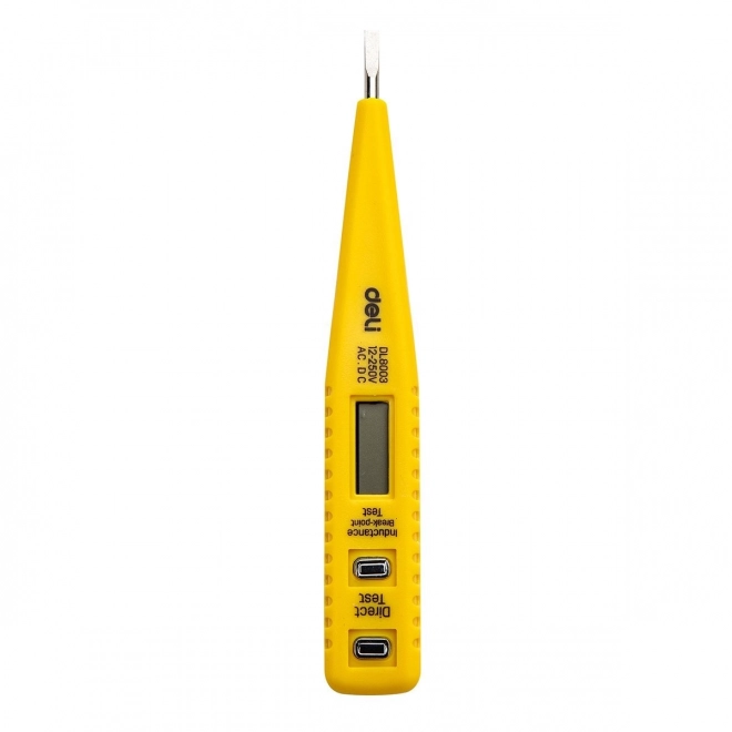 Zkoušečka napětí 12-250V Deli Tools EDL8003 (žlutá)