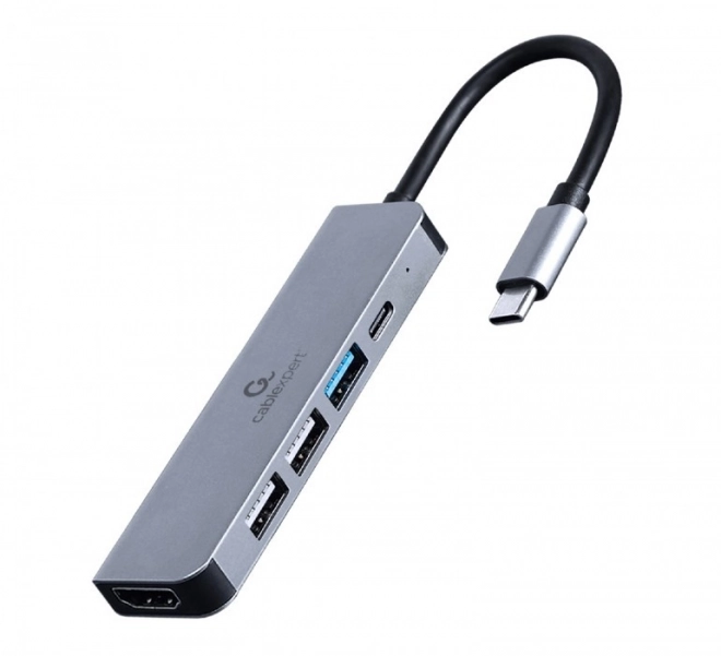 Víceportový adaptér USB-C 5in1, PD, HDMI, USB 3.1, USB 2.0x2