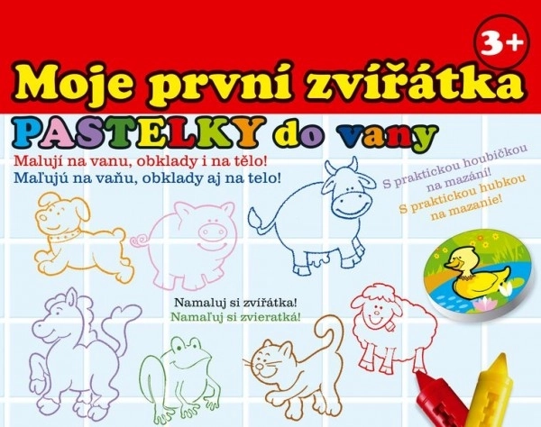 Pastelky do vany - Moje první zvířátka 10 kusů