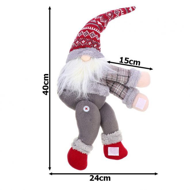 Santa Claus Gnome Velcro Curtain Clamp