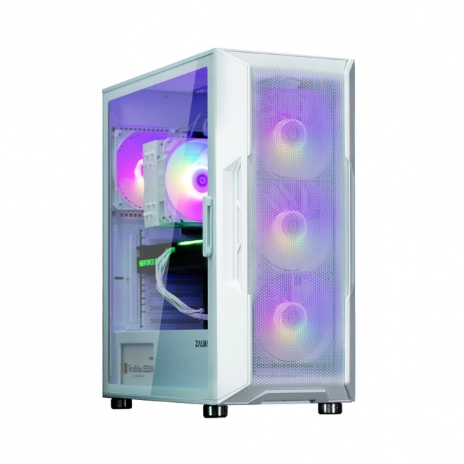 Case I3 Neo ATX Mid Tower White ARGB ventilátor x4