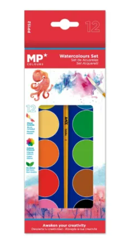 Akvarelové barvy MP PP152 12ks