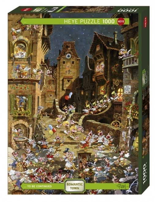 Puzzle 1000 prvků - Romantické město, noc