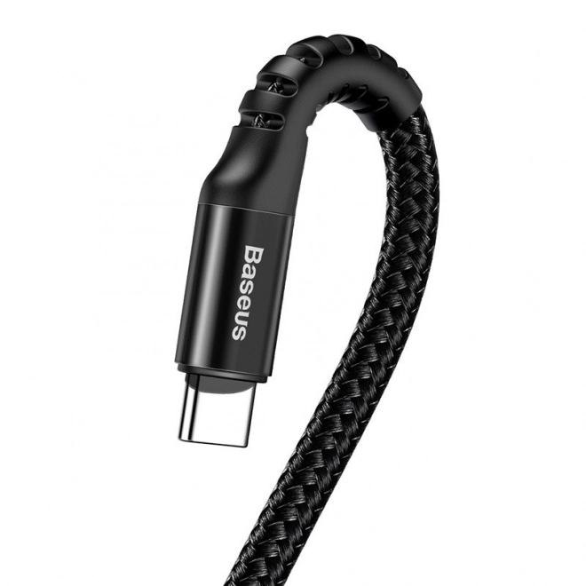 Baseus Pružinový kabel USB-C 1m 2A - černý