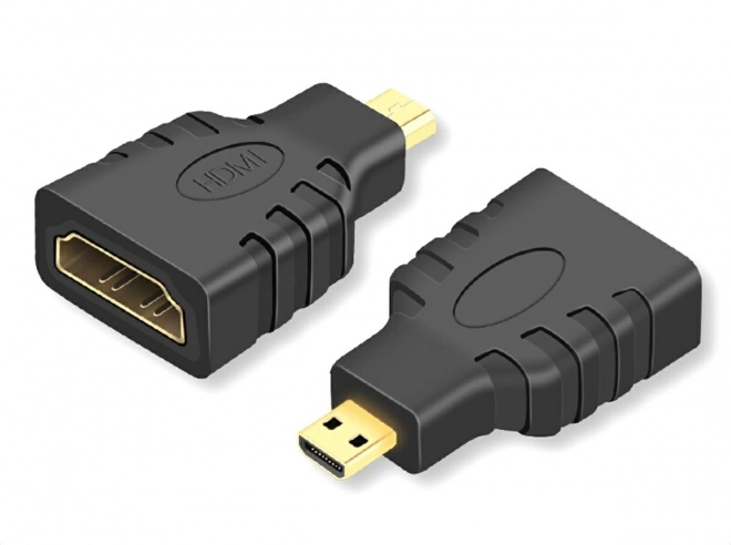 Hd26 hdmi micro hdmi adaptér zlatý