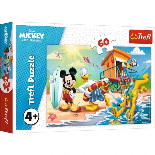 Puzzle Mickey a Donald Disney 33x22cm 60 dílků v krabici 21x14x4cm