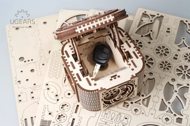 Ugears 3D dřevěné mechanické puzzle Šperkovnice