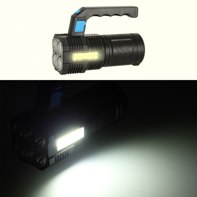 Taktický dobíjecí vojenský LED reflektor