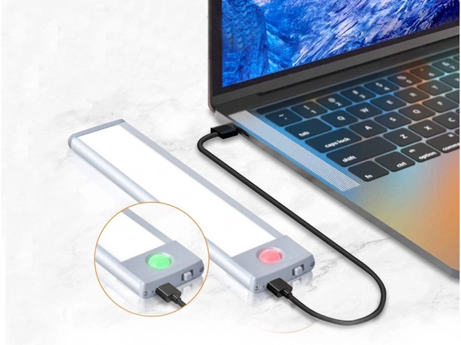 Samolepicí usb světelný pásek pod skříňku 23 cm