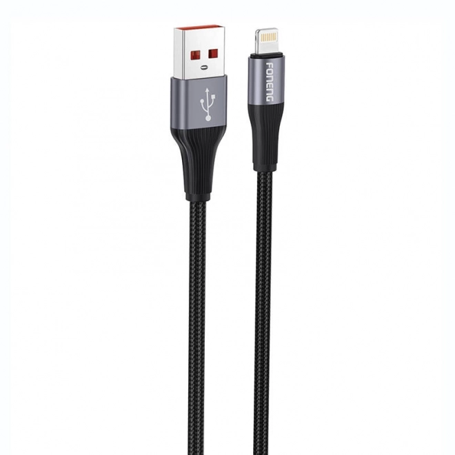 Foneng USB-A na Lightning kabel 1m černý