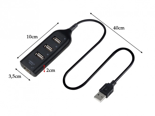 4portový rozbočovač usb rozbočovač usb 2.0