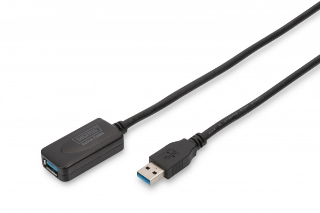 USB 3.0 SuperSpeed SuperSpeed USB Type A/USB A M/Z Aktivní prodlužovací kabel, černý 5 m