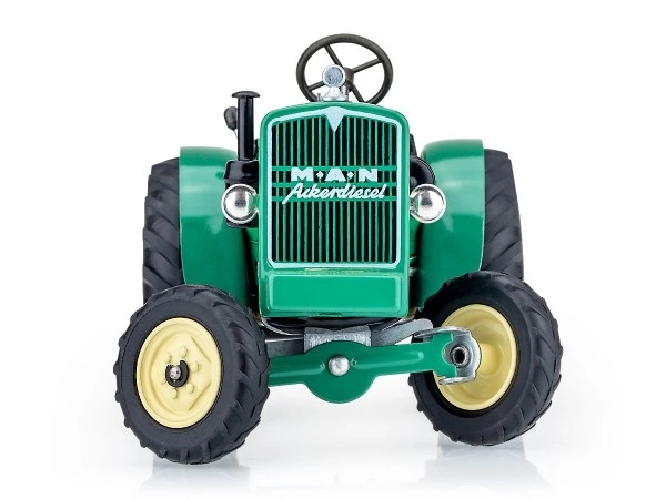 Traktor MAN AS 325A zelený na klíček kov 1:25 v krabici Kovap