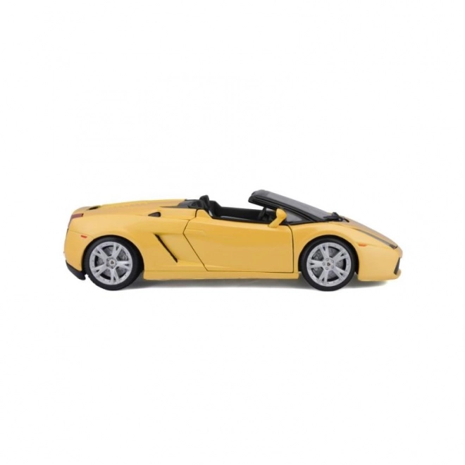 Kovový model autíčka Lamborghini Gallardo Spyder žlutý