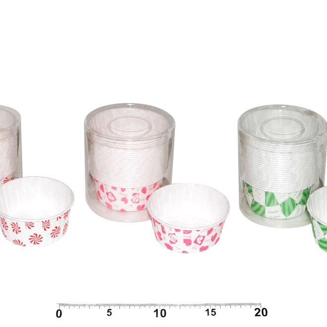 Košíčky cukrářské pevné barevné (pr.7,5cm, v.4cm) - 25ks