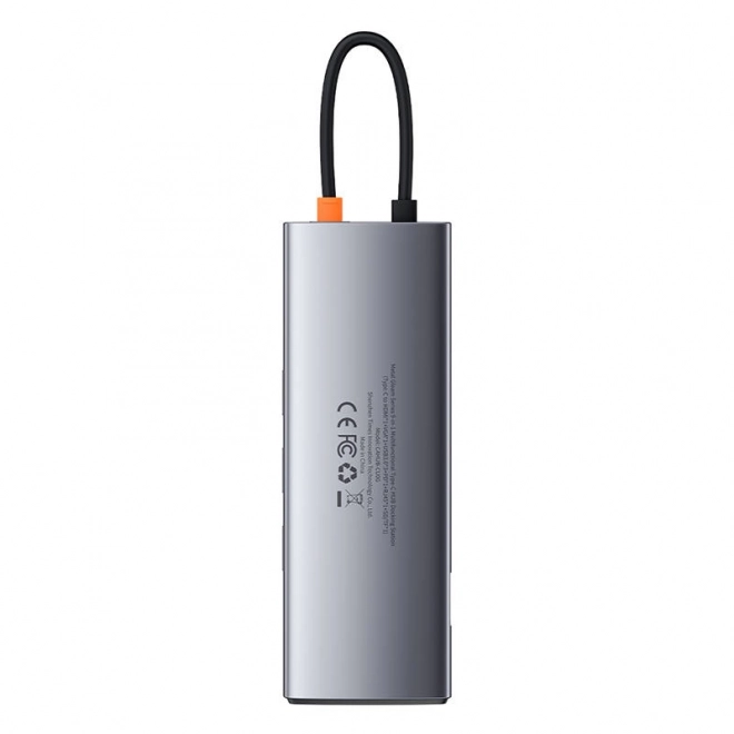 Rozbočovač 9v1 Baseus Metal Gleam Series, USB-C na 3x USB 3.0 + HDMI + USB-C PD + Ethernet RJ45 + microSD/SD + VGA