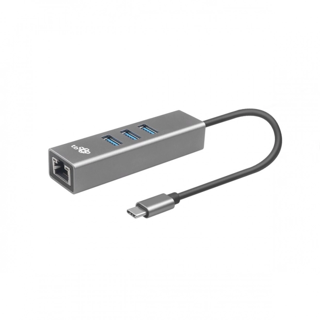 Adaptér USB C - RJ45 + 3xUSB A - 1000 Mb/s