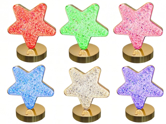 Stolní lampa Star Crystal Led Rgb Usb