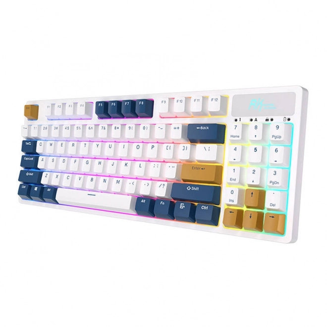 Mechanická klávesnice Royal Kludge RK89 RGB (bílá).