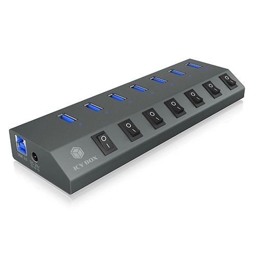 IB-HUB1701-C3 7xUSB Type-A, vypínač pro každý port USB