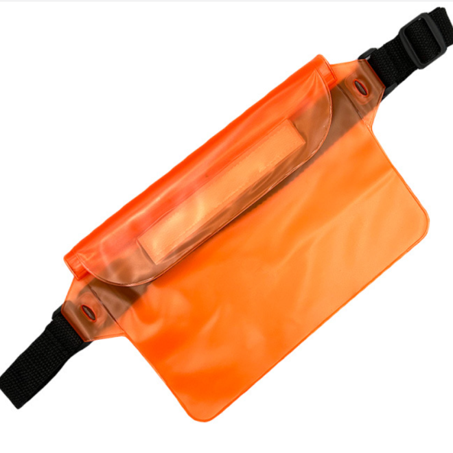 Vodotěsná ledvinka, pouzdro na opasek - oranžová