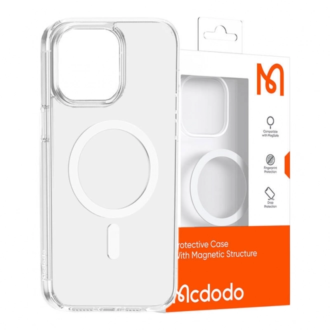 Magnetické pouzdro McDodo pro iPhone 15 Plus (čiré)